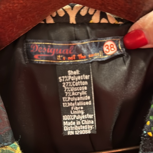 SOLD on another site -Fab Desigual jacket L - Picture 8 of 8